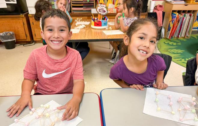 Kindergarten explores shapes