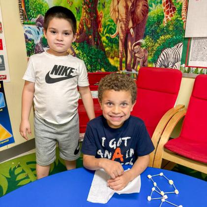 Kindergarten explores shapes