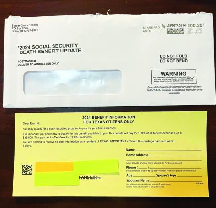 Childress County Sheriff warns public against scams