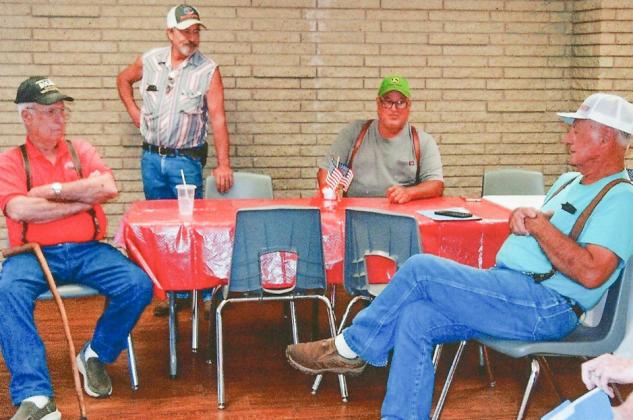 Holman Family attendees include, from left, Duwaine “Wayne” Holman, of Hardin; David Holman, of Morrilton, Ark., son of Duwaine Holman; John Holman, of Paducah, son of Robert Holman; and Robert Holman, of Childress. Grace Holman
