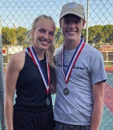 Lady Rockets, Skyrockets take district tennis championship