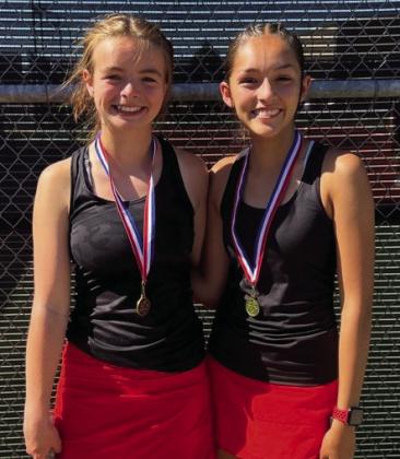 Lady Rockets, Skyrockets take district tennis championship