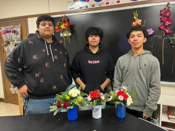 Floral design students complete holiday projects
