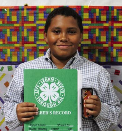 Bryson Session placed third at district in Record Books – Swine.