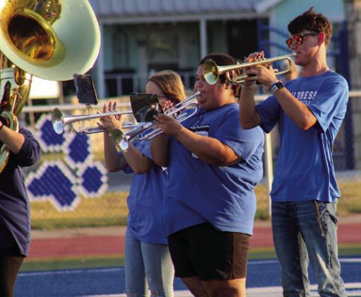 Bobcat fans gathered at Fair Park Stadium Monday, Aug. 12 for Childress Independent School District’s Meet the Bobcats, which featured football, cheer, volleyball and crosscountry athletes, as well as the introduction of the Bobcat Band, student athletic trainers, ballboys, student team managers and coaches. The Red River Sun/Elizabeth Tanner