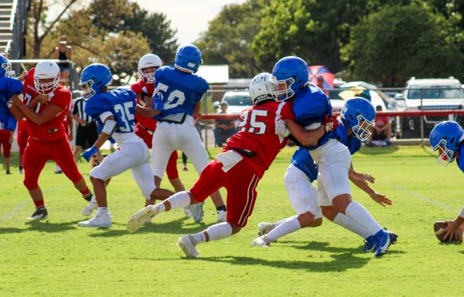 Bobcats,Skyrockets go head-to-head in first scrimmage of the season