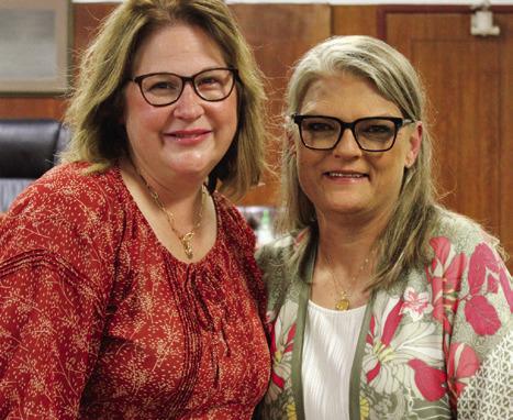 Childress County Judge Kimberly Jones swears in Childress District and County Clerk Tiffany Howard Tuesday, Sept. 24 in the Childress County Courthouse District Courtroom.