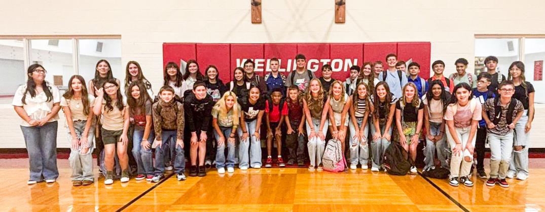 Eighth-grade Firecrackers Wellington Junior High School