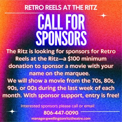 Ritz seeks Retro Reel sponsors