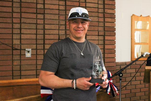 Nick Navarez is the Citizen of the Year, awarded during the 105th Annual Memphis Chamber of Commerce Banquet Friday, March 13 at the Memphis Community Center. The Red River Sun/Elizabeth Tanner