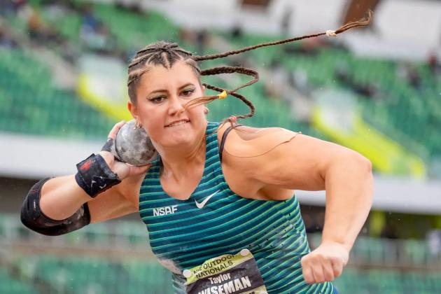 Childress’ Taylor Wiseman competes at the Nike Outdoor Nationals Thursday, June 19-Sunday, June 22 at Hayward Field in Eugene, Ore. The Register-Guard/Ben Lonergan