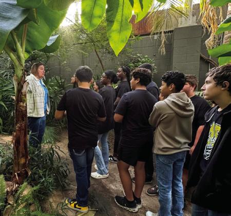 M5 Honor Society visits The Amarillo Botanical Gardens