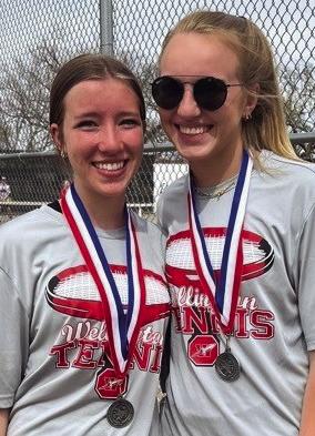 Bryn Phillips, left, and Presley Kane, Girls’ Doubles, Regional Qualifiers