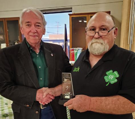 Hall County Judge Ray Powell, left, is named Citizen of the Year.