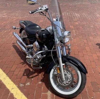 Armando Sanchez, of Wellington, takes a Wild &amp;amp; Free on 83 Motorcycle Division trophy with his Yamaha V Star.