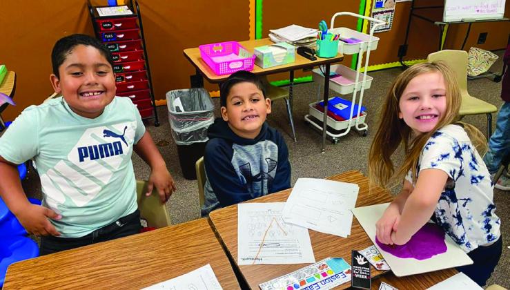 Childress students explore 2D, 3D shapes
