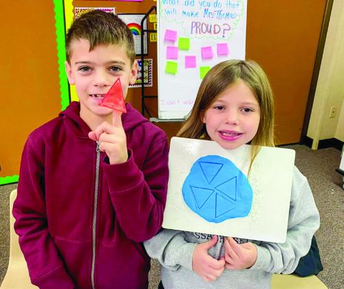 Childress students explore 2D, 3D shapes