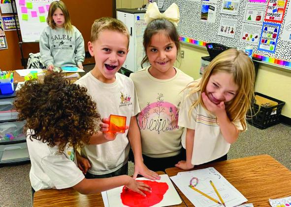 Childress students explore 2D, 3D shapes