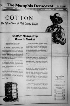 Cotton: The life’s bread of Hall County trade