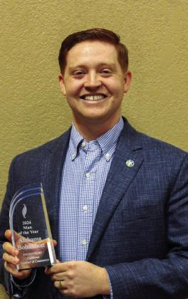 Alabama Bohannon is the Childress Chamber of Commerce’s 2024 Man of the Year.