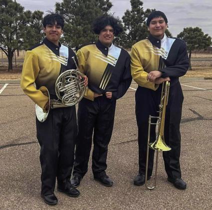 The Memphis Cyclone Band recently competes at a Concert and Sight-Reading Evaluation in Panhandle. Photos Courtesy of Memphis ISD