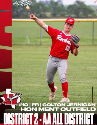 Colton Jernigan, Honorable Mention Outfielder