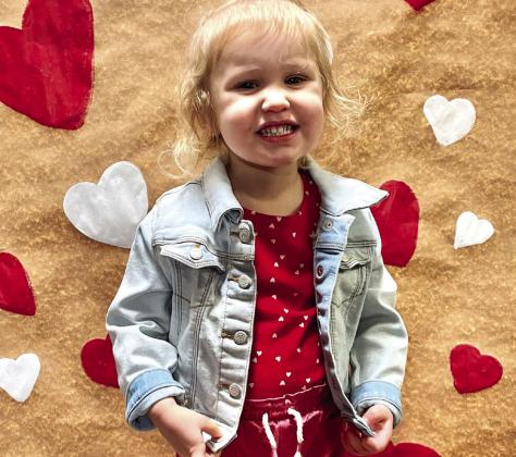 Adalyn Denise, 2, is the daughter of Zachary and Faith Odom, of Borger, granddaughter of Mike and Denise Grisham, of Van Vleck, and Neal and Bev Odom, of Wellington, and great-granddaughter of the late Robert Green, of Brighton, Colo., Nancy Grisham, of Cedar Lane, and Tom and Andree’ Wilhelm, the late Delores Wilhelm and the late Pete and Joann Odom, all of Happy.