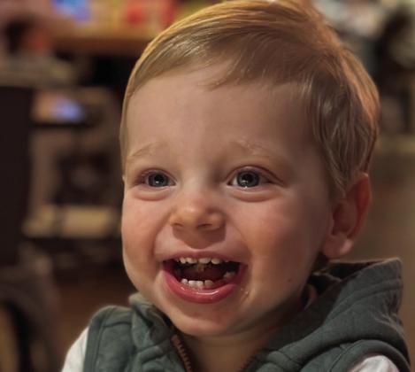 Colter Reed, 1, is the son of Ty and Keri Jo Wellborn, of Childress, grandson of Stacy and Cheryl Wellborn, of Childress, and Tim and Toni Cummings, of Wellington, and great-grandson of Ernestene Cummings and Jackie Pratt, both of Wellington, Harvey Isaacs, of Russellville, Ark., Lewis and Patsy Reyher, of Childress, and Terry and Voncille Wellborn, of Amarillo.