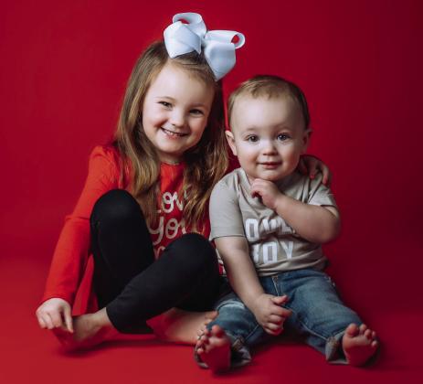 McLaryn James, 4, and Stryde Wayne, 1, are the children of Landry and Bailey Barton, of O’Donnell, grandchildren of Brad and Ashley Long, of Wellington, and Wayne and Kathy Barton, of O’Donnell, and the great-granddaughter of Benson and Betty Long, of Wellington.