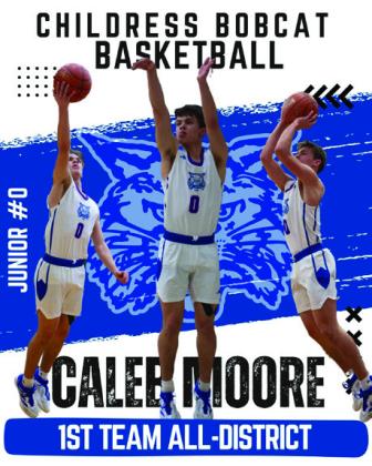 Caleb Moore, Junior, All-District First Team Courtesy Photos