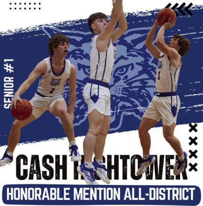 Cash Hightower, Senior, All-District Honorable Mention