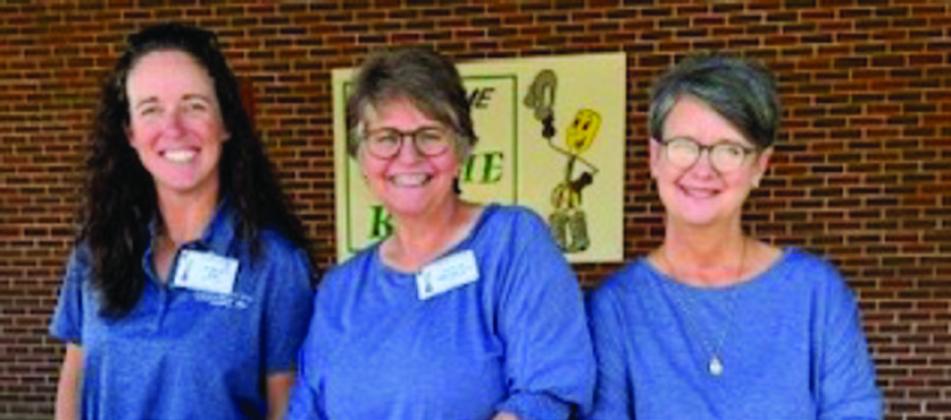 Greenbelt Electric Cooperative (GEC), Inc.’s staff, including Plant Accountant Marcie Orr, Accounting Clerk Stacey Breedlove and Cashier/Receptionist Cathy Needham, greet visitors during the 85th Annual Meeting Friday, Sept. 27. Photos Courtesy of Greenbelt Electric Cooperative