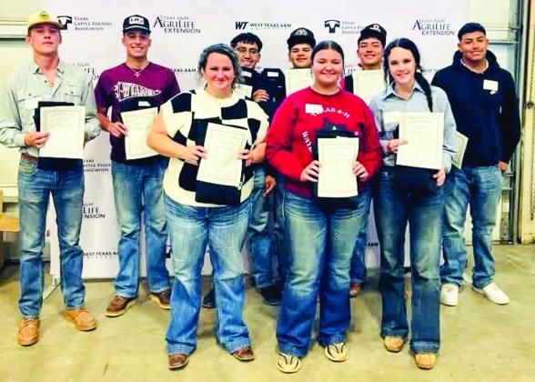 Wellington FFA students achieve certifi cations