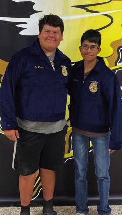 Memphis FFA students receive their recently receive their jackets. The iconic blue and gold jackets are representative of a lifestyle of new opportunities, tradition, leadership, agriculture, commitment, pride, community service, social responsibility and a sense of belonging, according to Texas FFA. Photos Courtesy of Memphis ISD