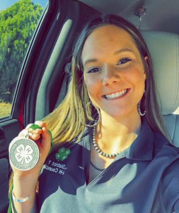 Hall County 4-Her Emma Talley qualifies for the State 4-H Roundup, which will be held Monday, June 3-Thursday, June 6 at Texas A&amp;amp;M University in College Station. Talley, who will compete in Public Speaking, qualified for the event at the recent District 1 contest. Courtesy Photo