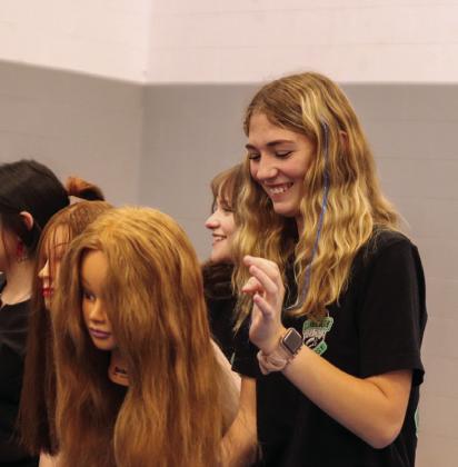 Area students recently attend the Childress High School College Fair. Photos by Childress High School Yearbook Staff