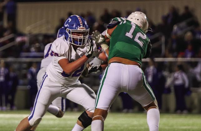 For the second consecutive season, the Childress Bobcats drop the area round to the Wall Hawks Friday, Nov. 17 at Jimmie Redman Memorial Stadium in Post. Finishing the season 8-4, the Bobcats fell in a 21-14 final. Photos Courtesy of Childress High School Yearbook Staff