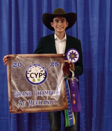 Tripp Tippett is the Ag Mechanics Grand Champion.