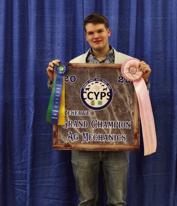Tuck Detwiler is the Ag Mechanics Reserve Grand Champion.