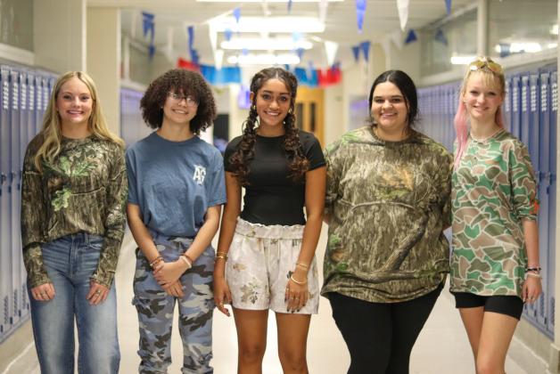 Bobcats ‘hunt the Buckaroos’ during Camo Day