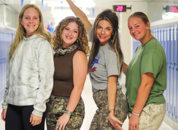 Bobcats ‘hunt the Buckaroos’ during Camo Day