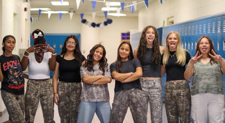 Bobcats ‘hunt the Buckaroos’ during Camo Day