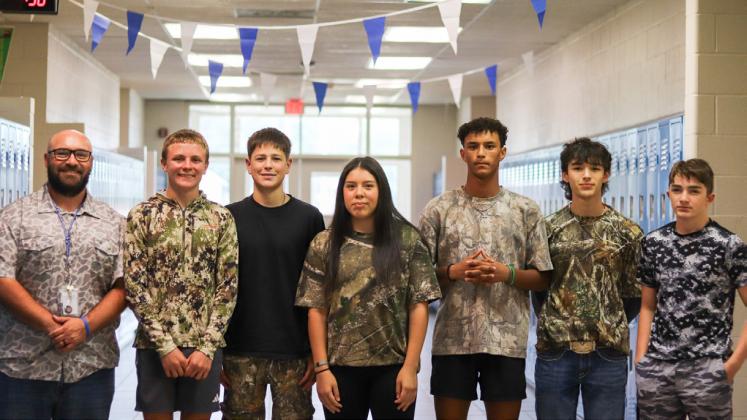 Bobcats ‘hunt the Buckaroos’ during Camo Day
