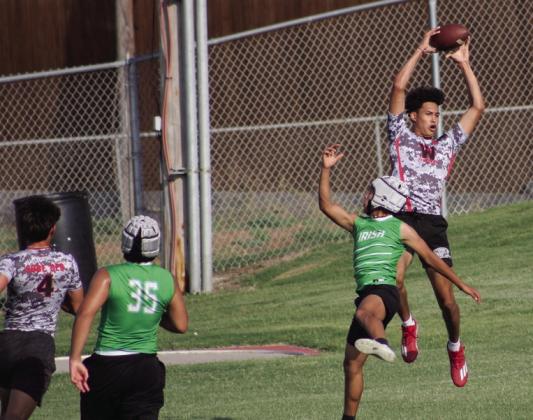 Skyrockets keep active with 7-on-7 drills and basketball workouts