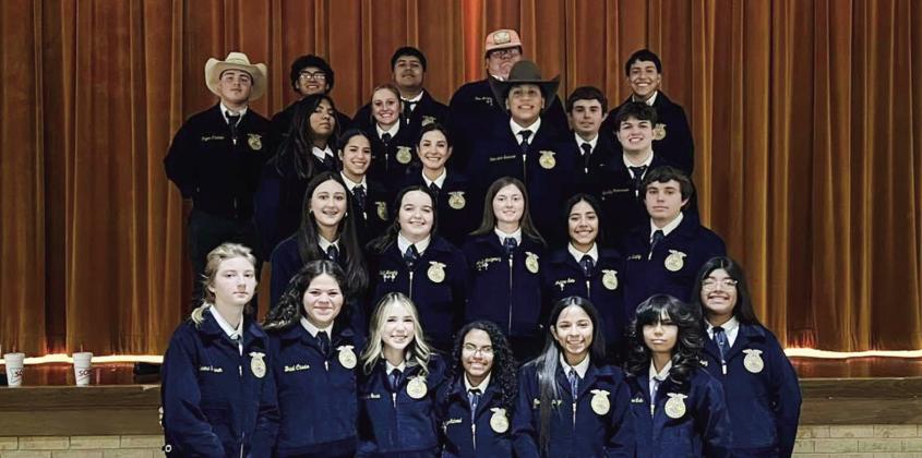 Memphis Future Farmers of America (FFA) chapter members compete at the Greenbelt District Leadership Development Events (LDEs) Monday, Nov. 11 in Memphis. By Bev Odom and Elizabeth Tanner Photo Courtesy of Memphis ISD