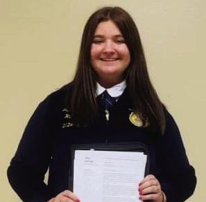 In the Job Interview contest, Jacy Lampe received second place.