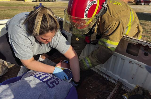 Wellington EMS provides mock drill for student preparation