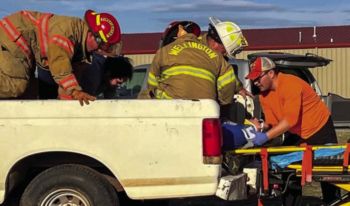 Wellington EMS provides mock drill for student preparation