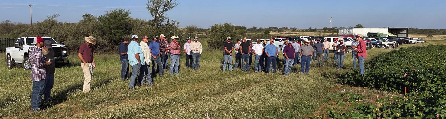 Dr. Emi Kimura, Extension Agronomist for the Rolling Plains, shares her insight on the 2022 cotton crop during the Collingsworth County farm tour Friday, Sept. 16. Photos Courtesy of Kenny Patterson