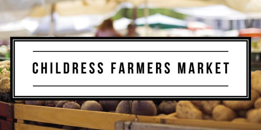Beginning in May, a bi-monthly farmers market will take place from 9 a.m.-1 p.m. on the first and third Saturday of every month in Childress. Locally grown and sourced veggies, flowers, herbs, candles and more will be available at the market, according to organizers. The first farmers market will take place Saturday, May 6 in the Tractor Supply Co. parking lot. Graphic Courtesy of Childress Farmers Market